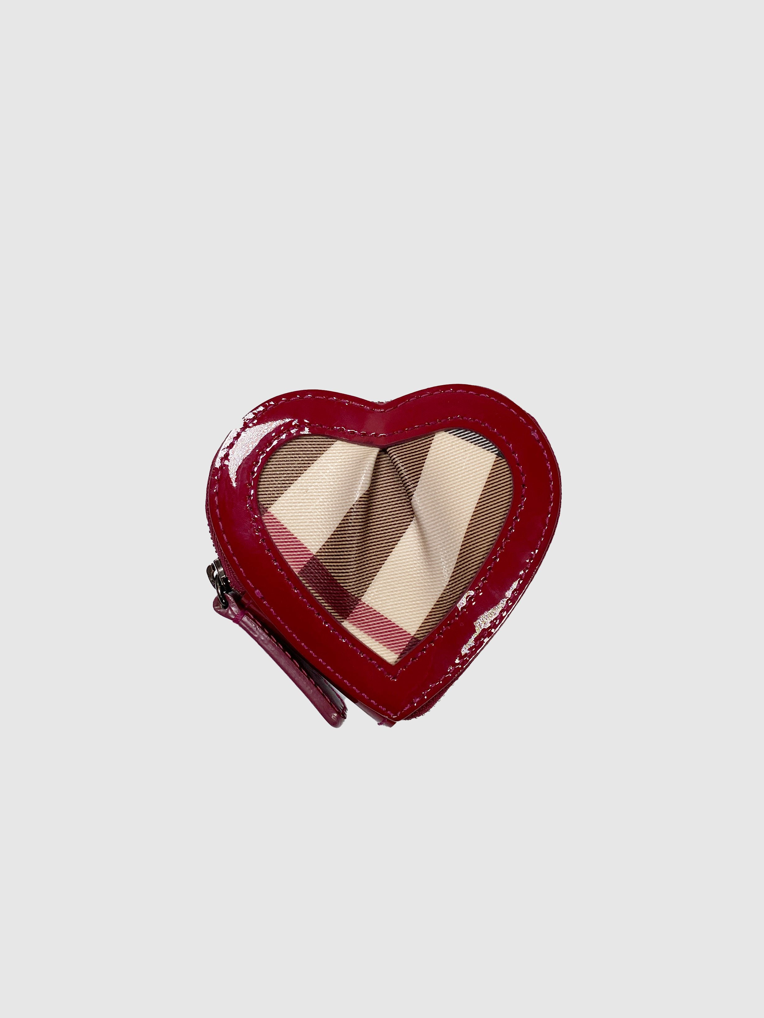 Heart Nova Check Coin Purse