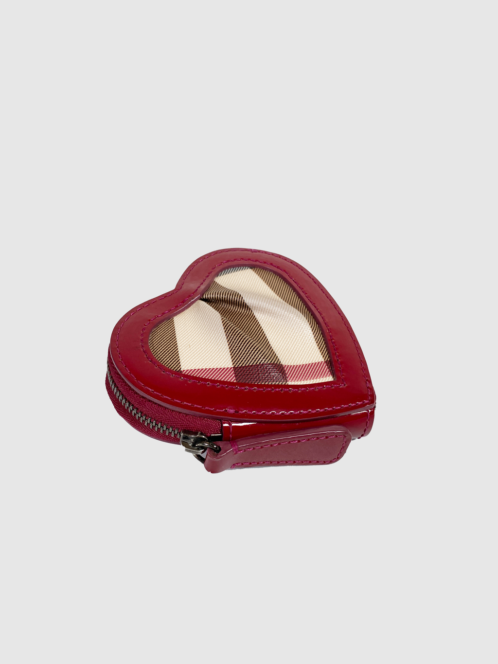 Heart Nova Check Coin Purse