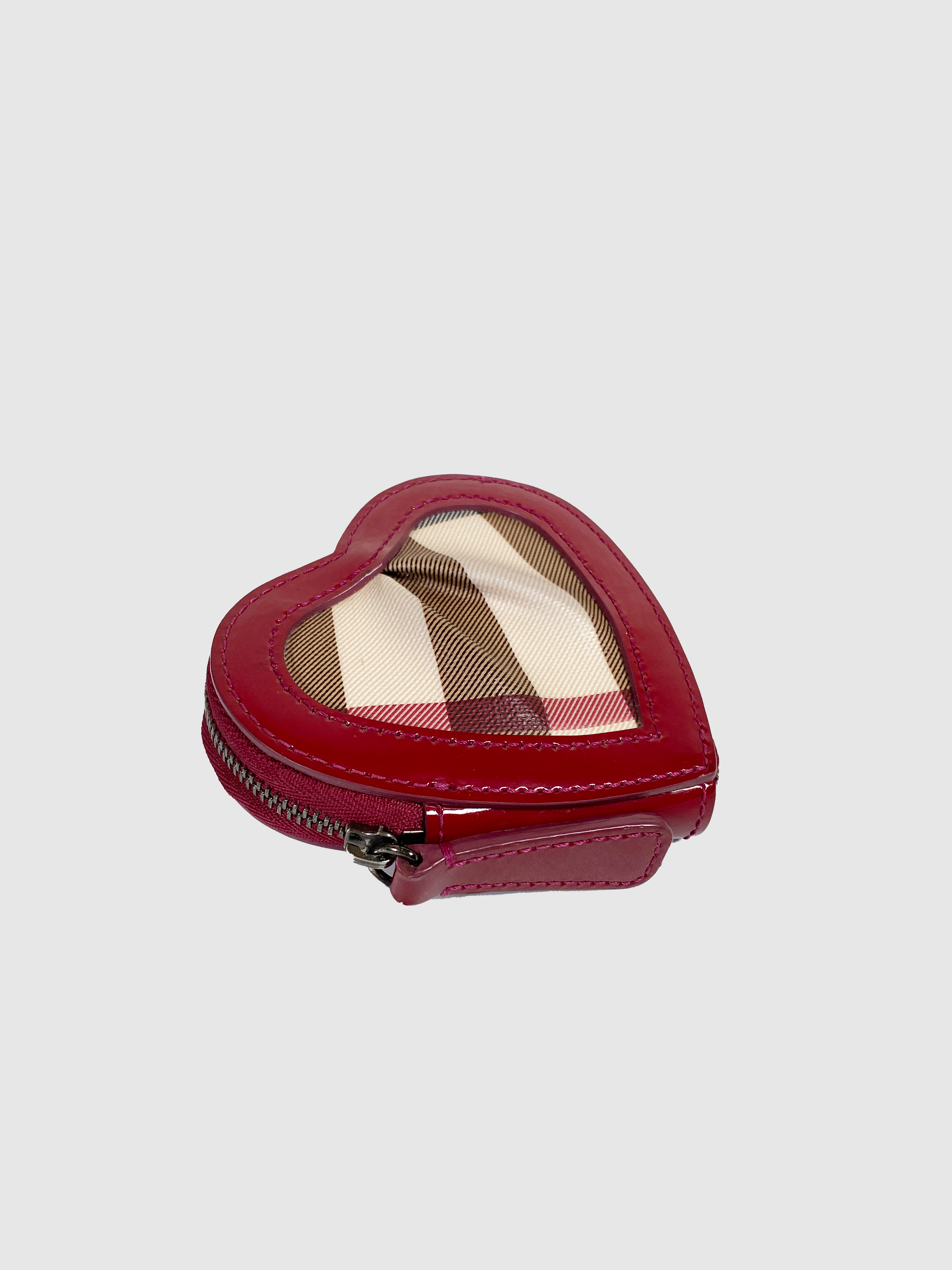 Heart Nova Check Coin Purse