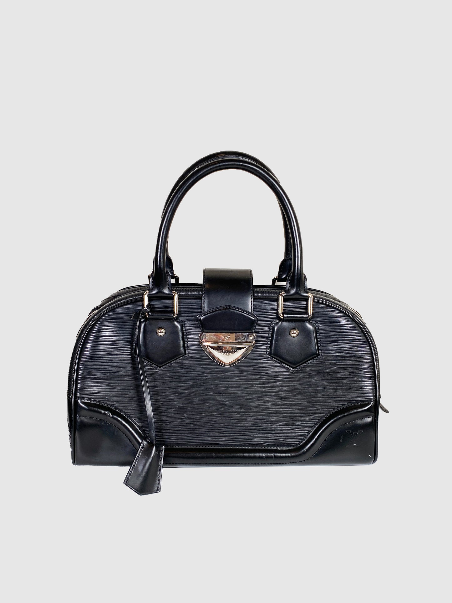 Louis Vuitton Black Epi Leather Bowling Bag