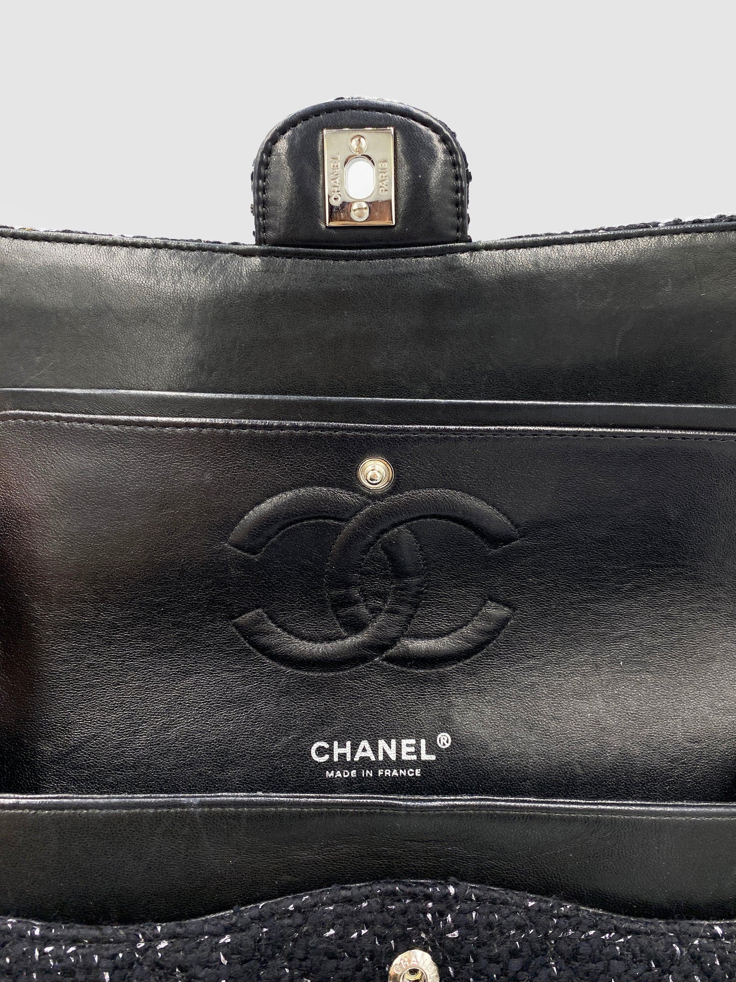 Chanel "Tweed Double Flap" - Second Nature Boutique