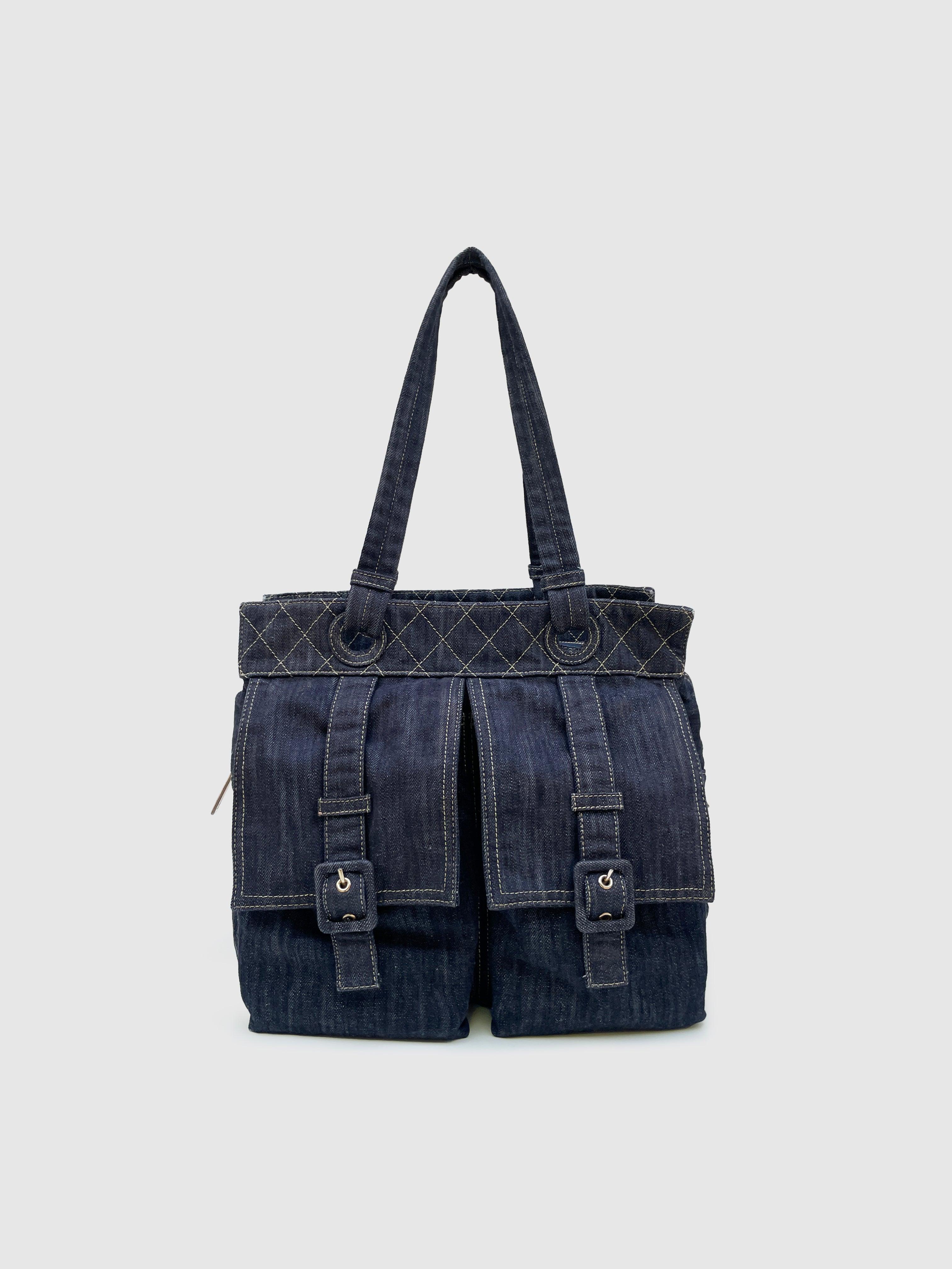 Chanel denim tote best sale