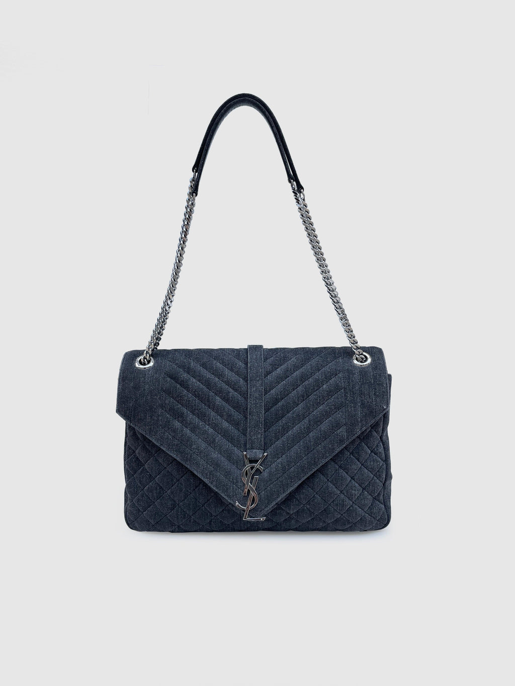 Saint Laurent Denim Chevron - Second Nature Boutique