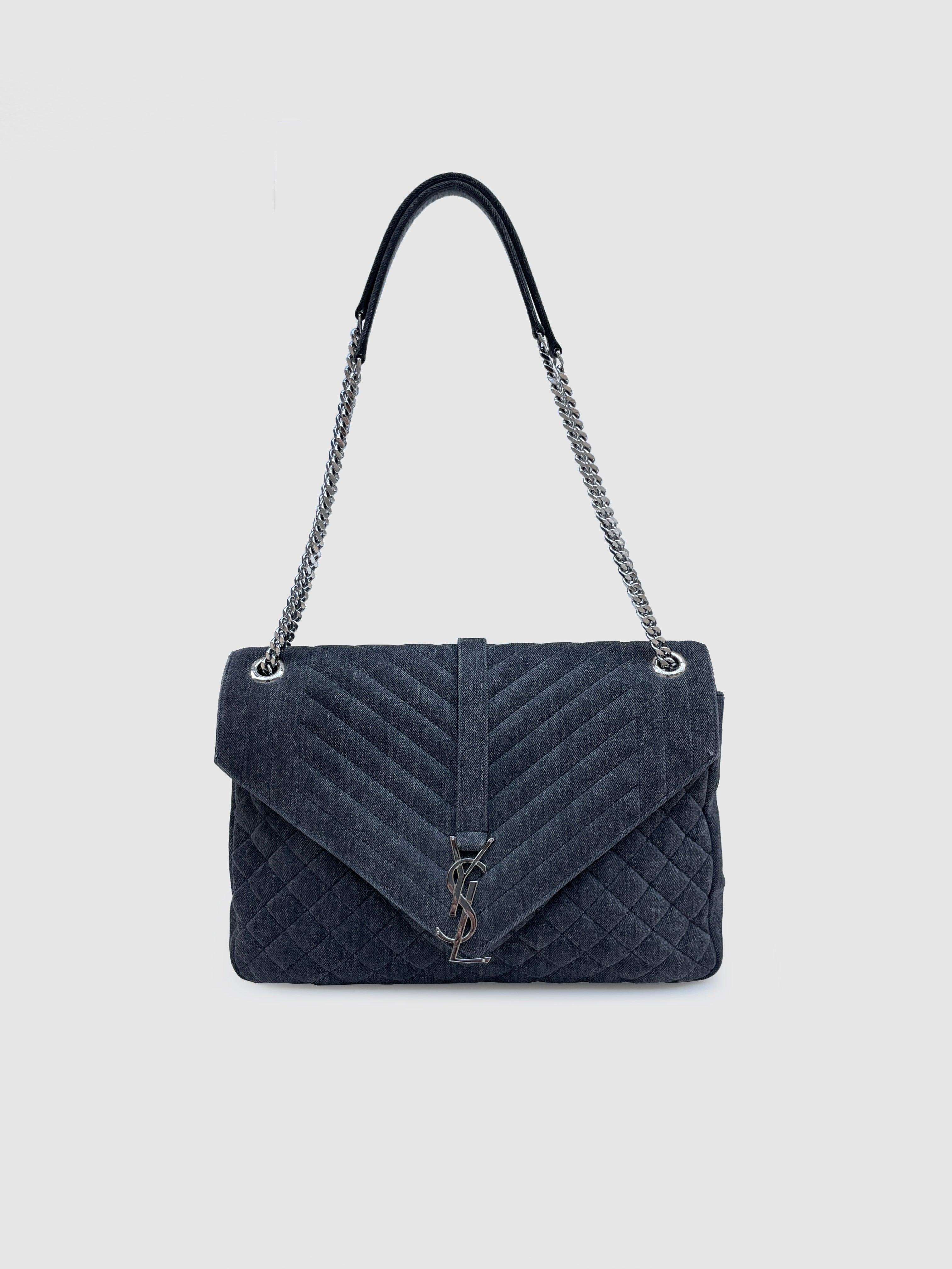 Saint Laurent Denim Chevron - Second Nature Boutique