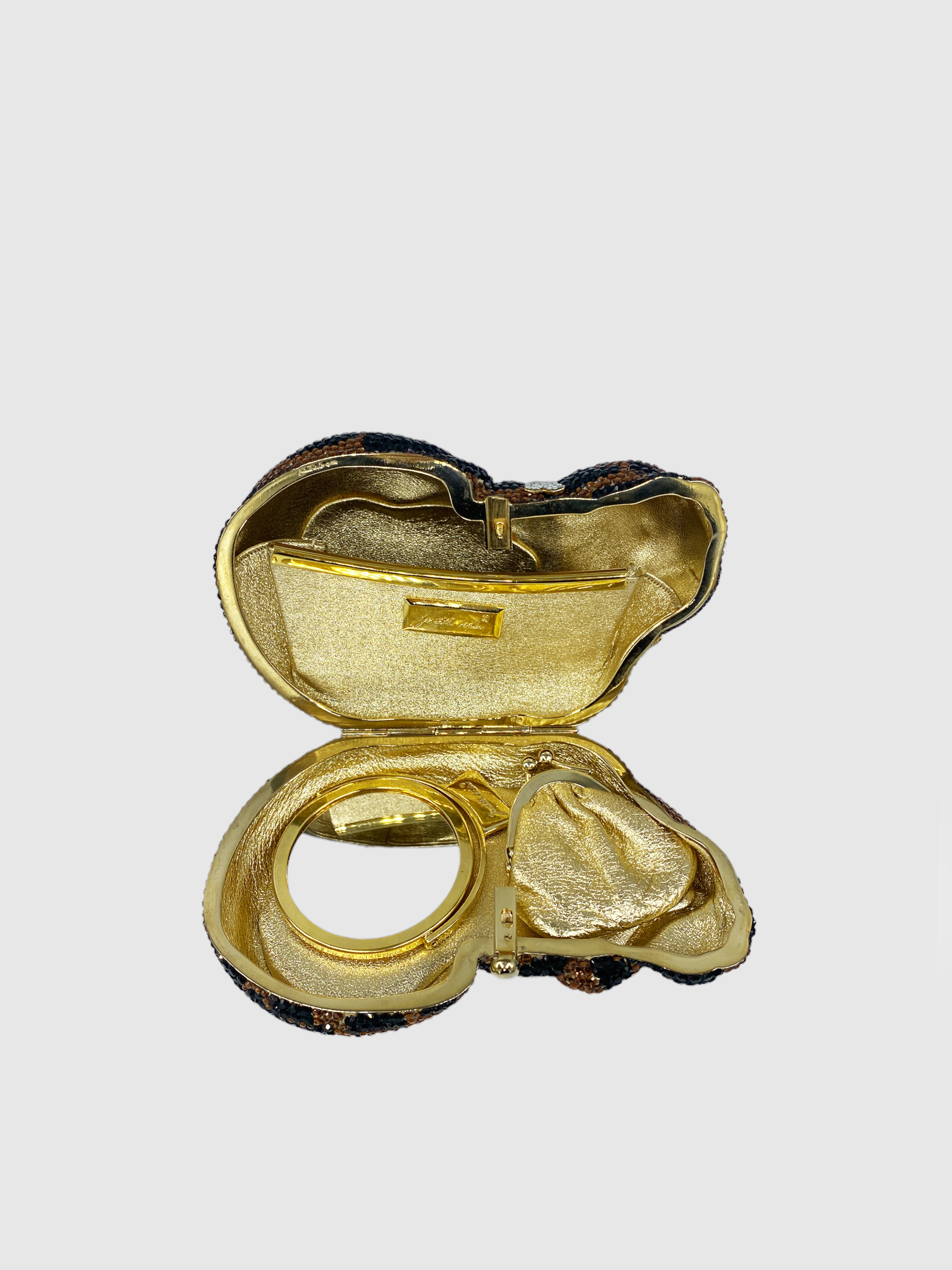 Judith Leiber Cat Crystal Clutch