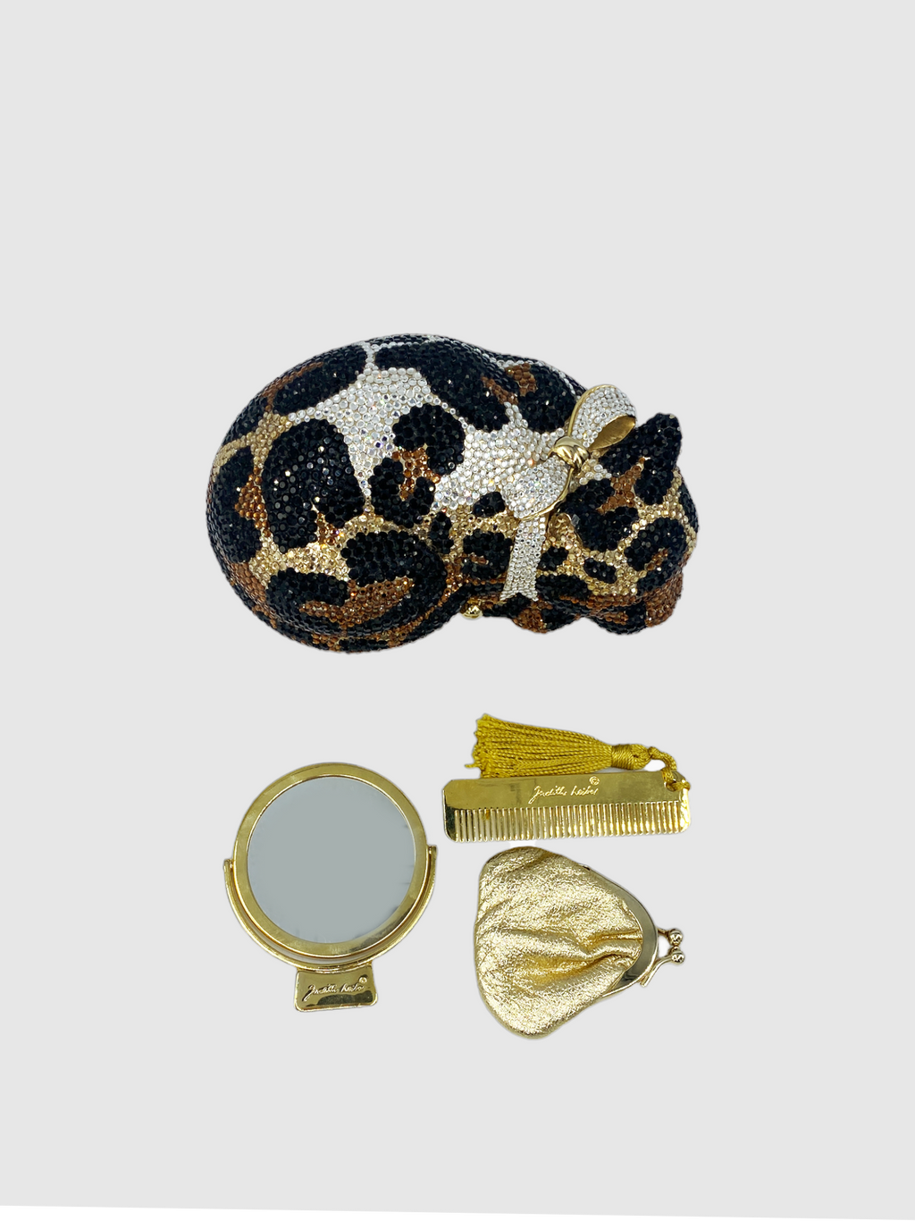 Judith Leiber Cat Crystal Clutch