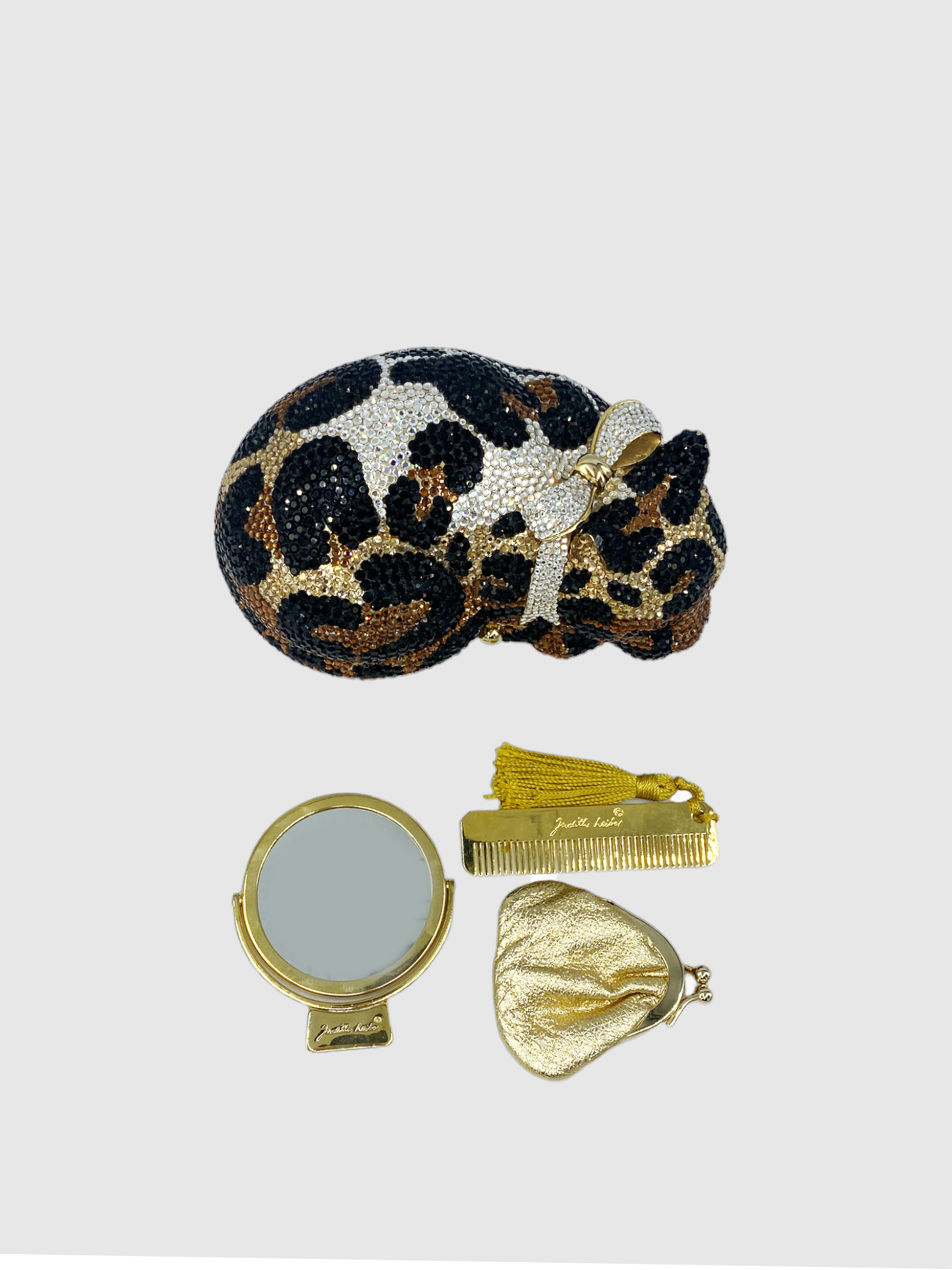 Judith Leiber Cat Crystal Clutch