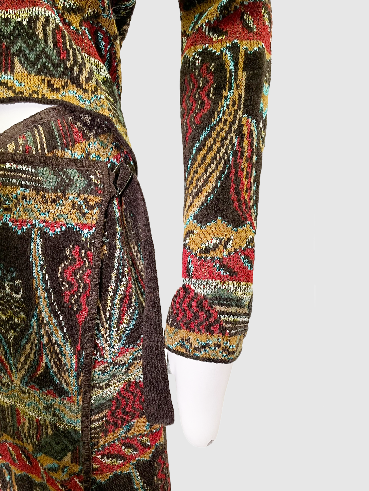 Brown Patterned 2pc Set - Size 42