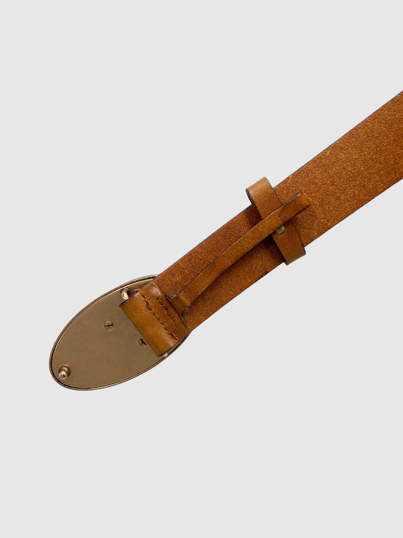 Wooden Buckle Leather Belt