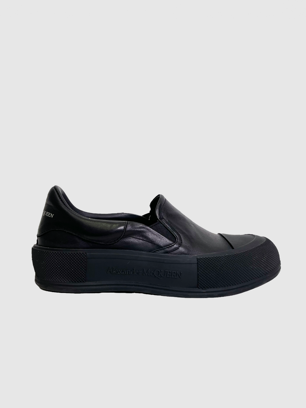 Alexander McQueen Black Slip-On - Size 37