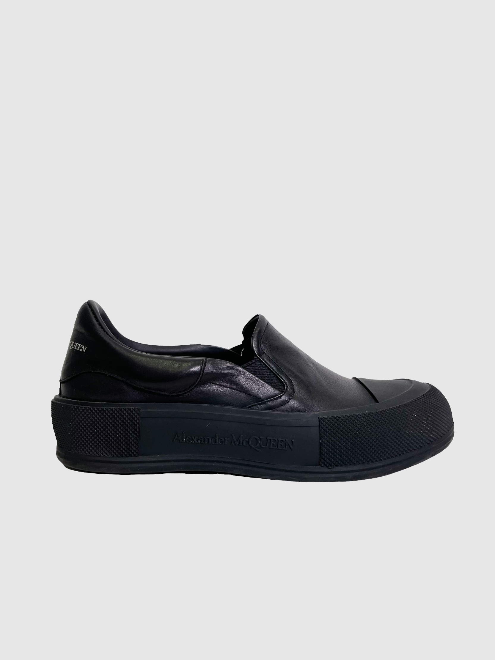 Alexander McQueen Black Slip-On - Size 37