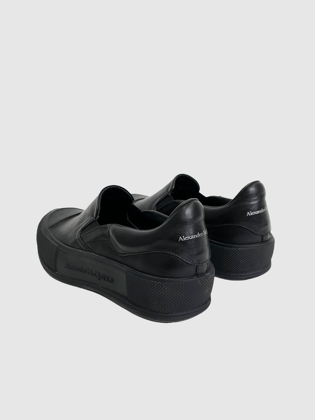 Alexander McQueen Black Slip-On - Size 37