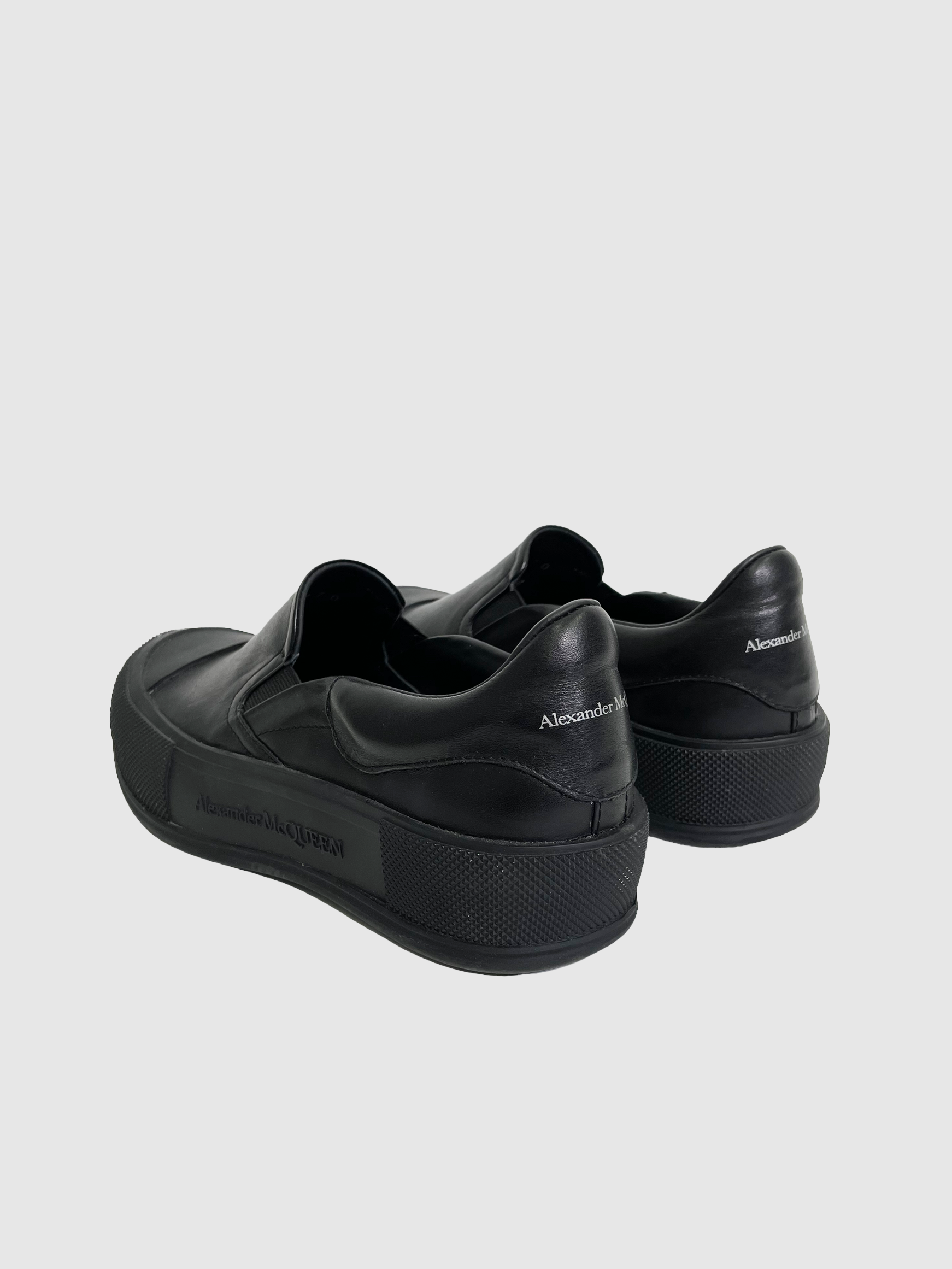 Alexander McQueen Black Slip-On - Size 37