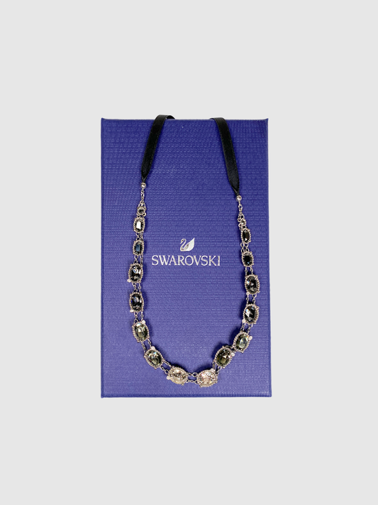 Swarovski Rosette Dark Necklace