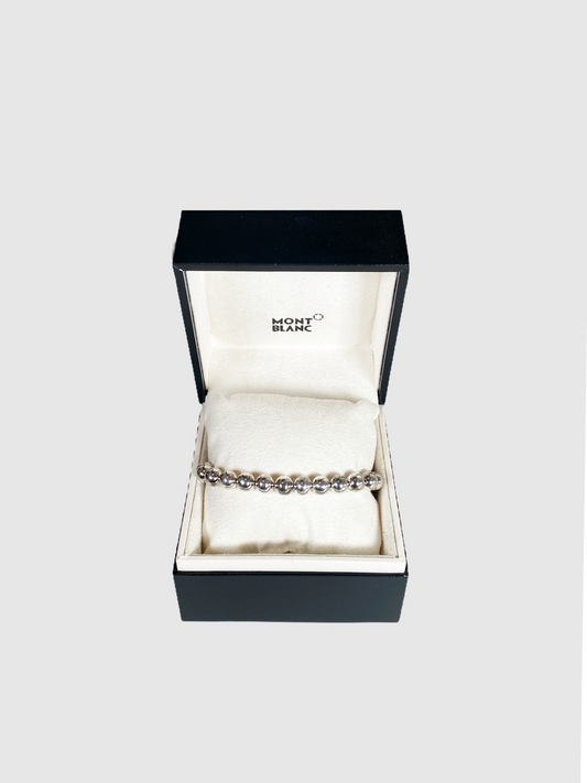 Mont Blanc Star Beads Silver Bracelet