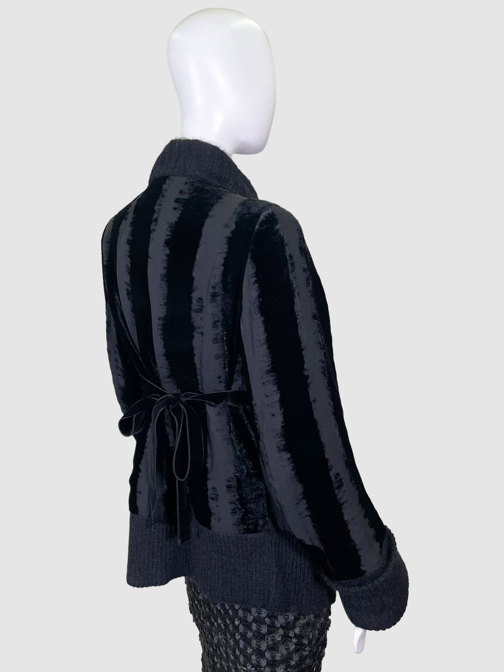 Stripe Velvet Jacket - Size 40