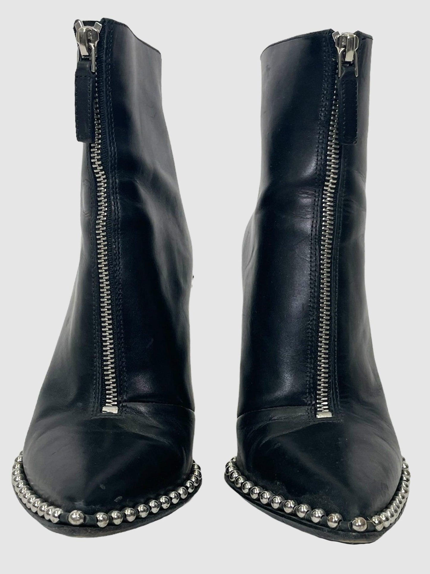 Alexander Wang Studded Black Heel Boots - Size 35 1/2 - Second Nature Boutique