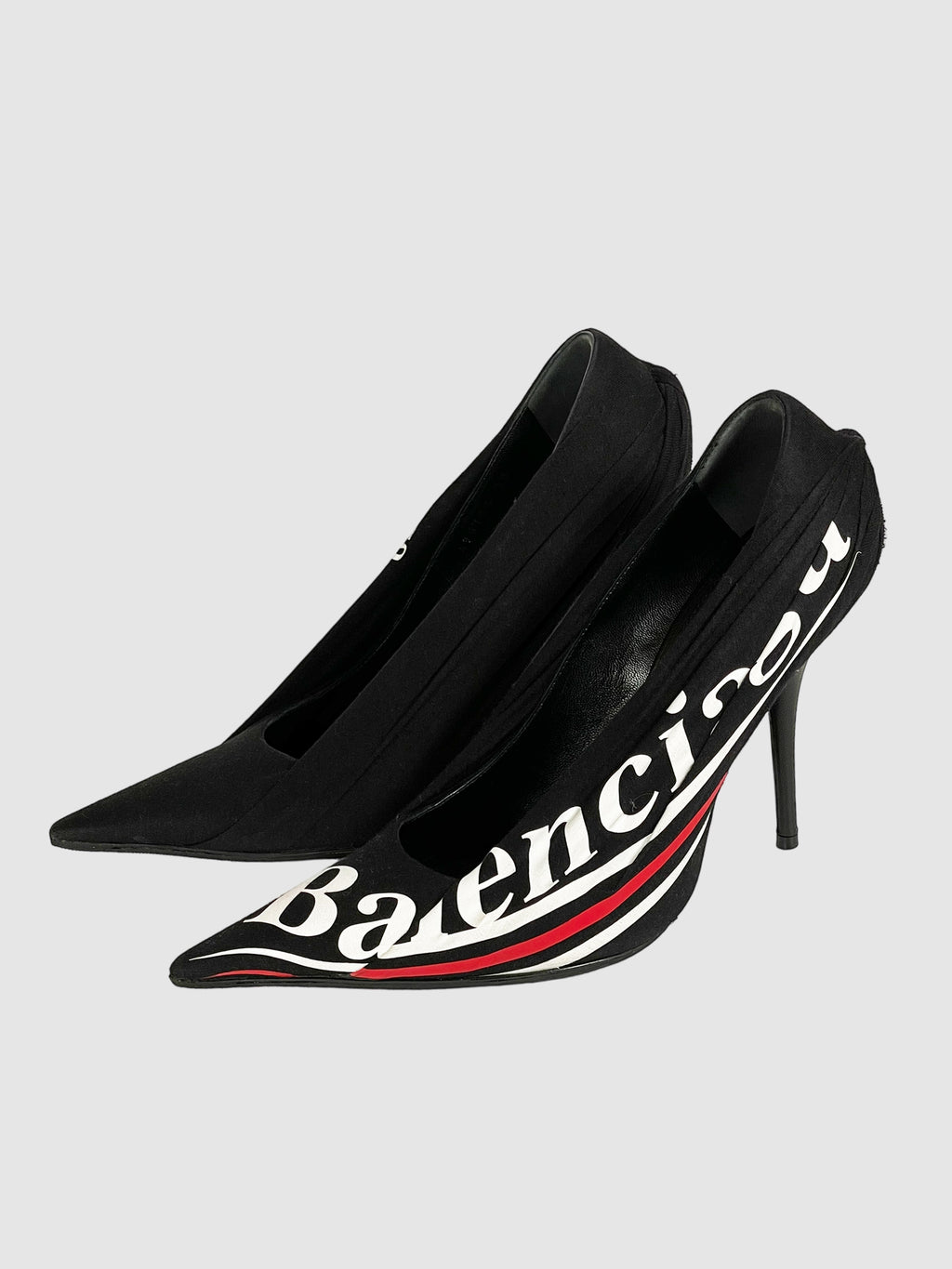 Logo Print Pointed Toe Pumps - Size 38