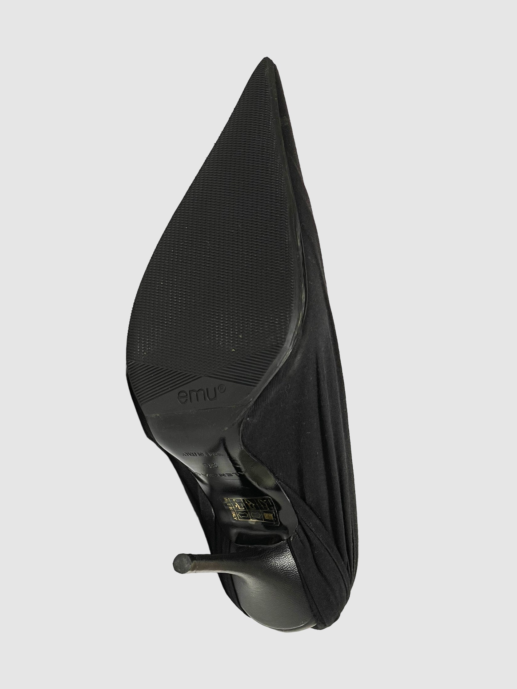 Logo Print Pointed Toe Pumps - Size 38