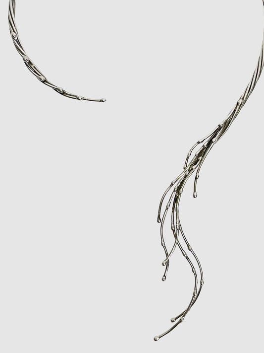 Andrea Pope  Silver Twist Sculpted Necklace
