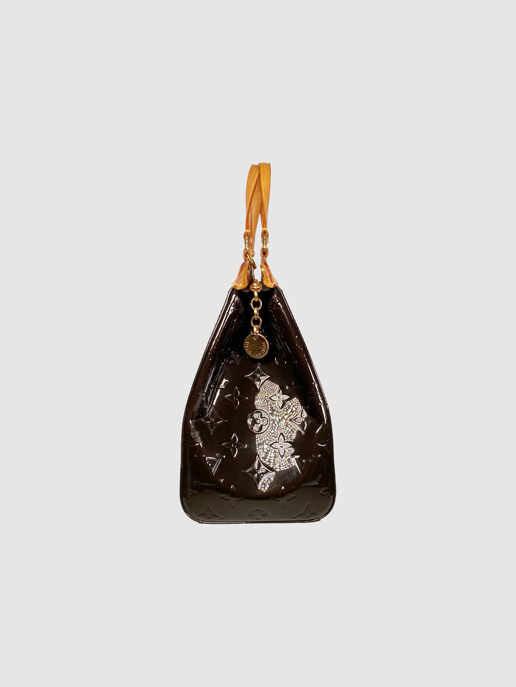 Louis Vuitton Patent Amarente Monogram Brea Bag