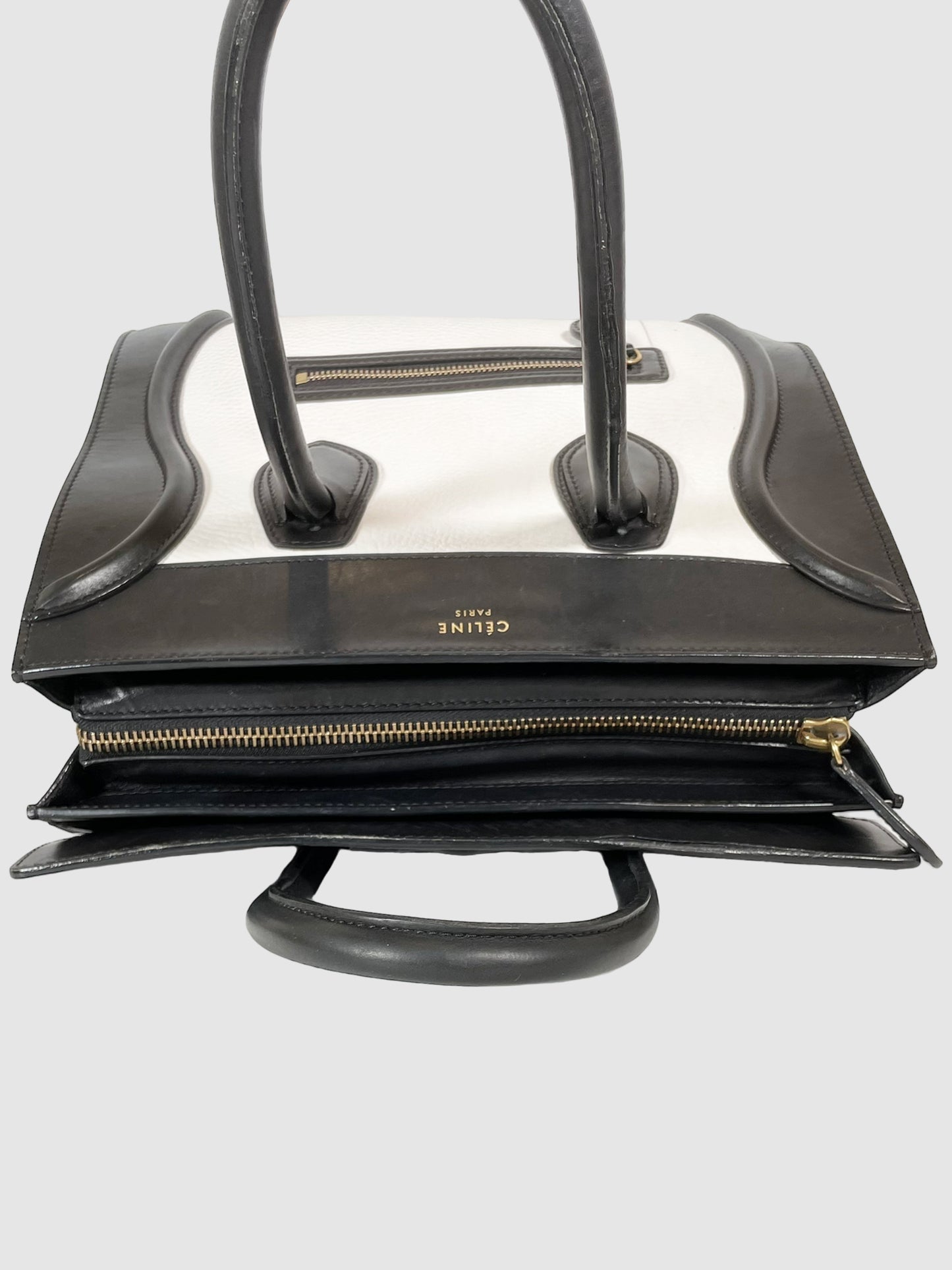 Celine Black & White Medium Luggage Bag