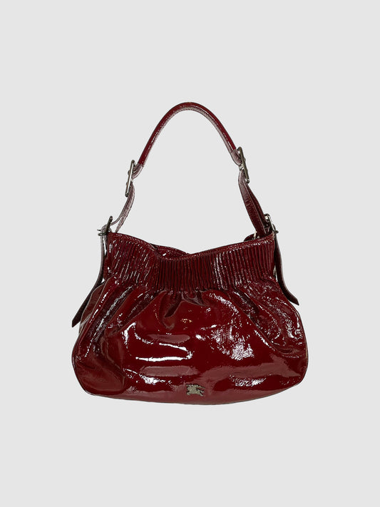 Patent Leather Hobo Bag