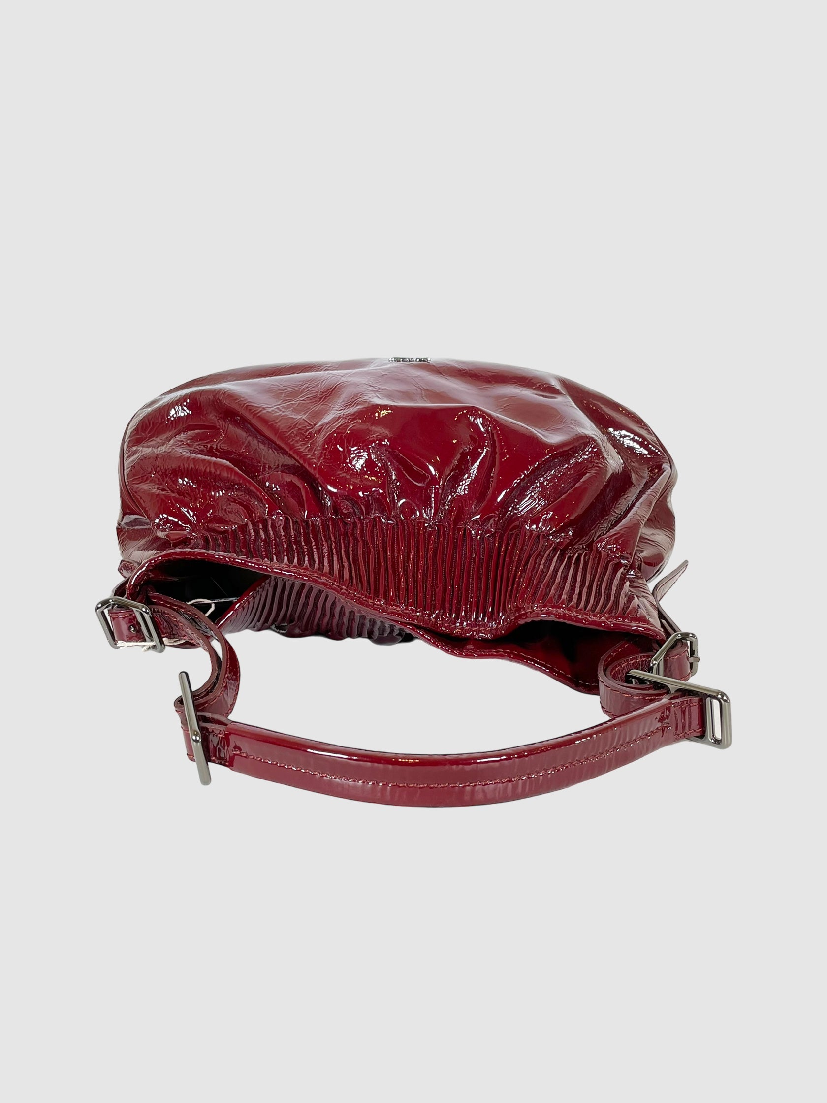 Patent Leather Hobo Bag