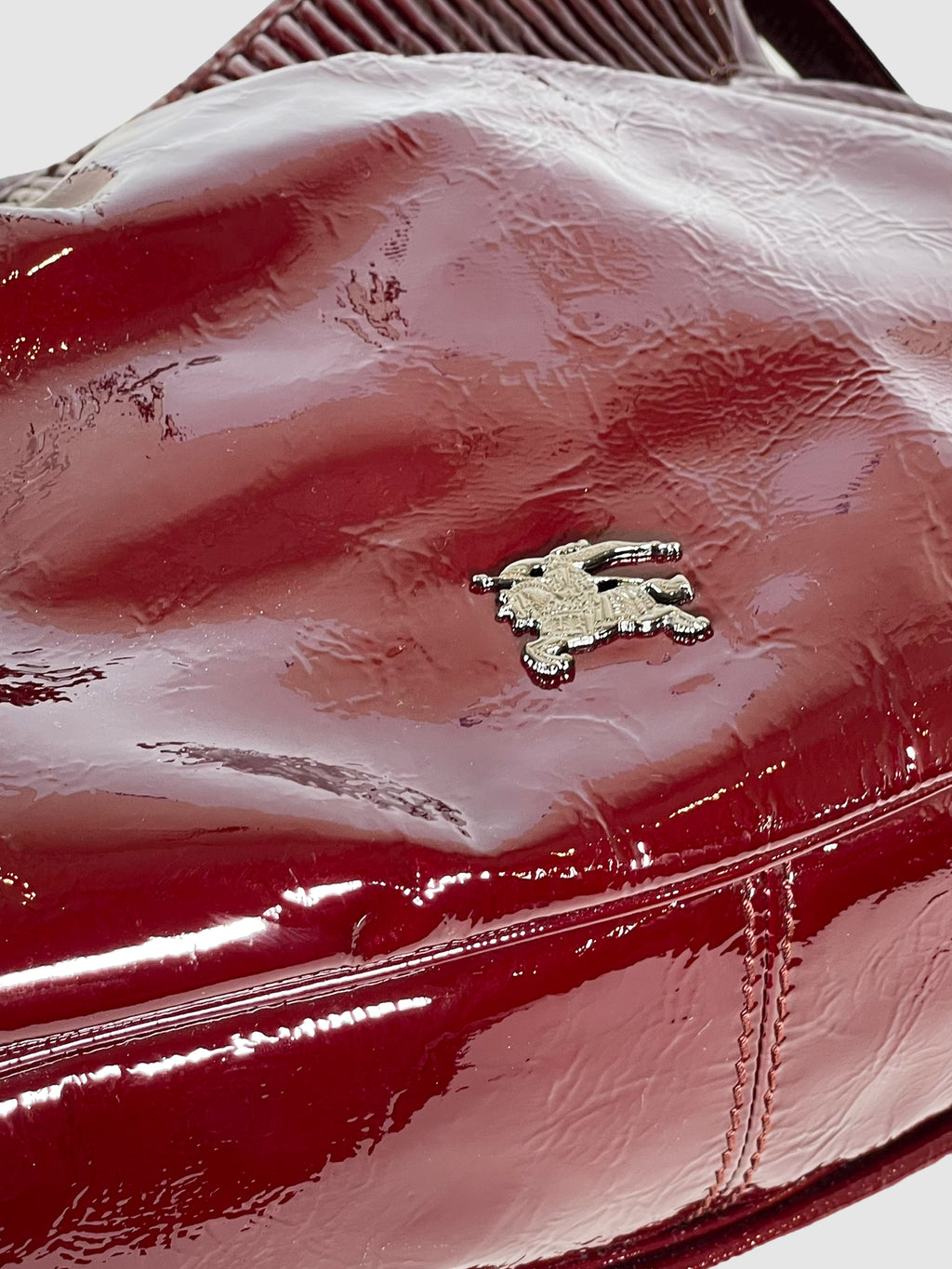 Patent Leather Hobo Bag