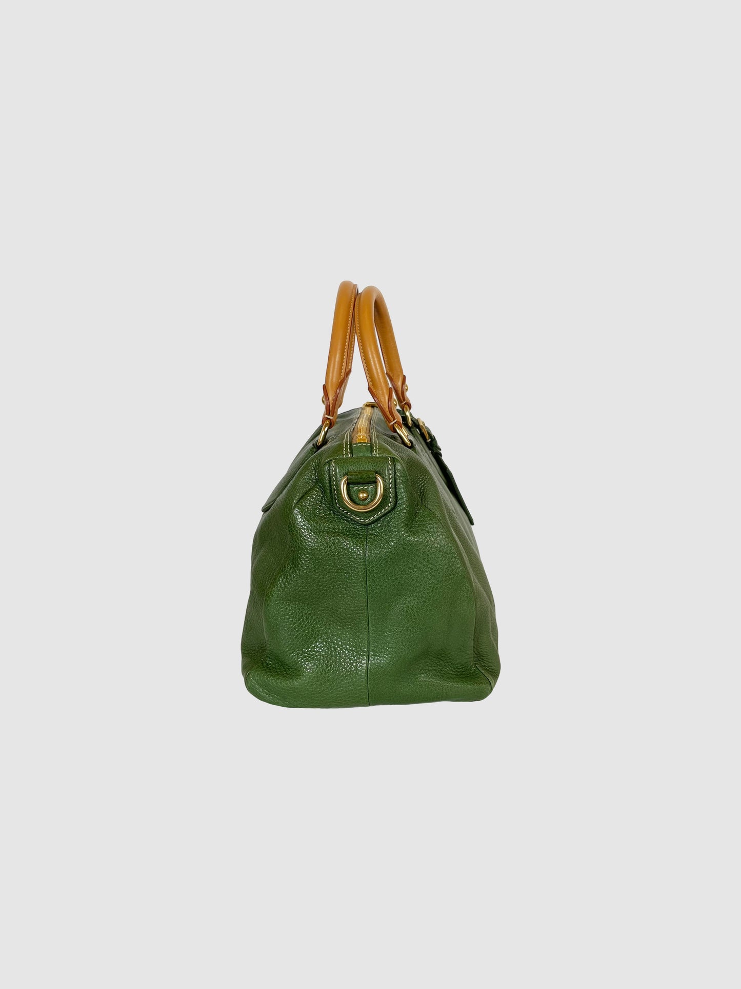 Prada Vitello Daino Leather Bauletto Bag