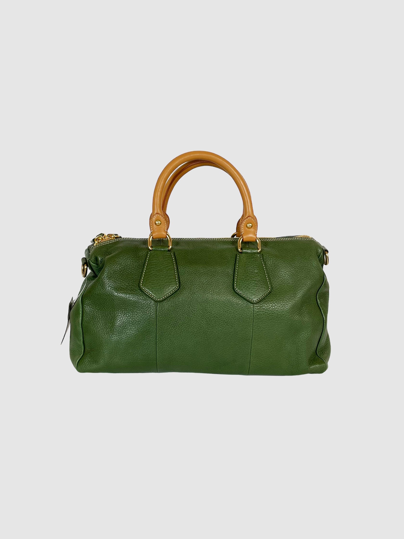 Prada Vitello Daino Leather Bauletto Bag