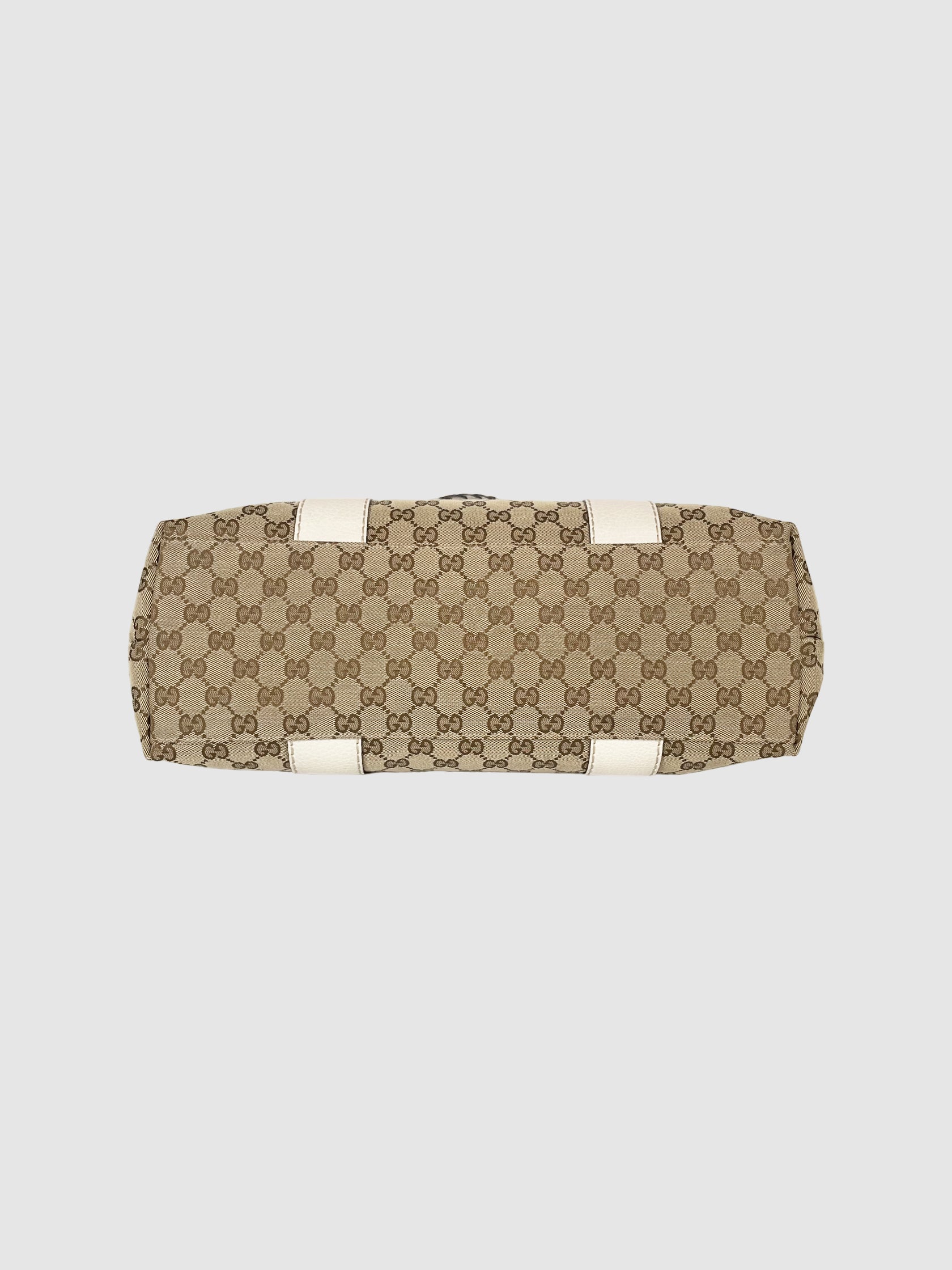 Gucci Monogram Medium Bamboo Bar Tote