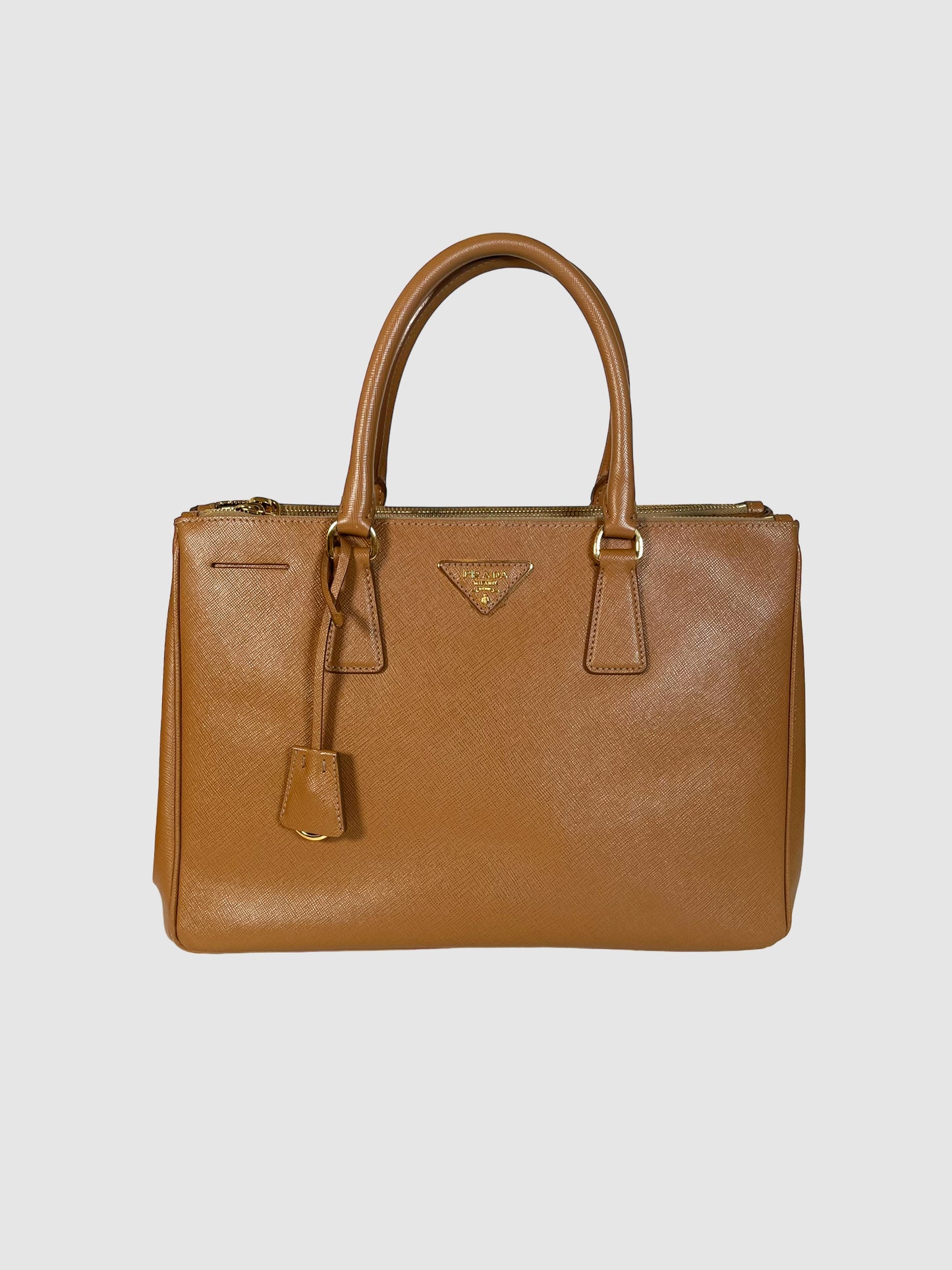 Galleria Double Zip Saffiano Tote