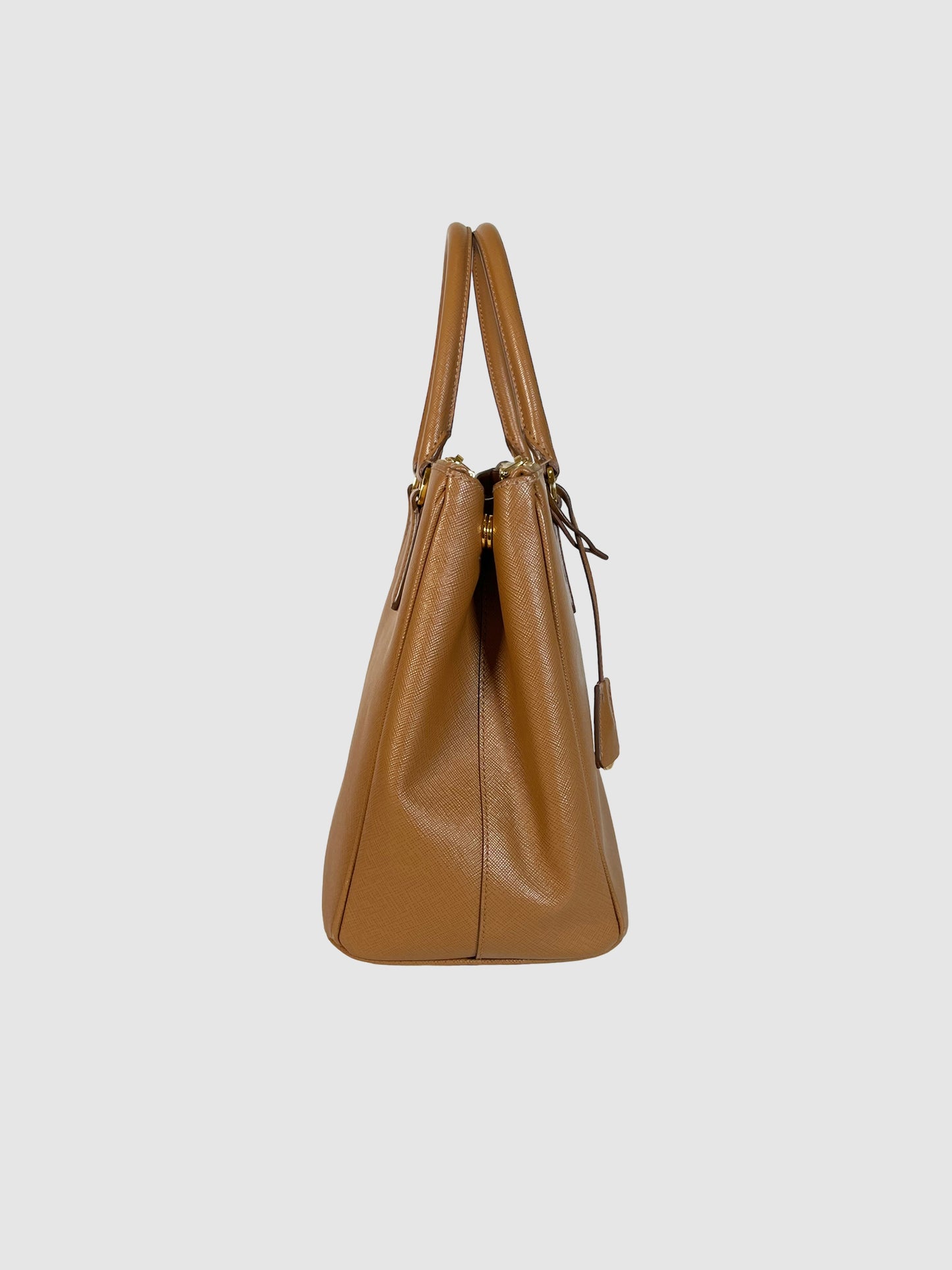 Galleria Double Zip Saffiano Tote