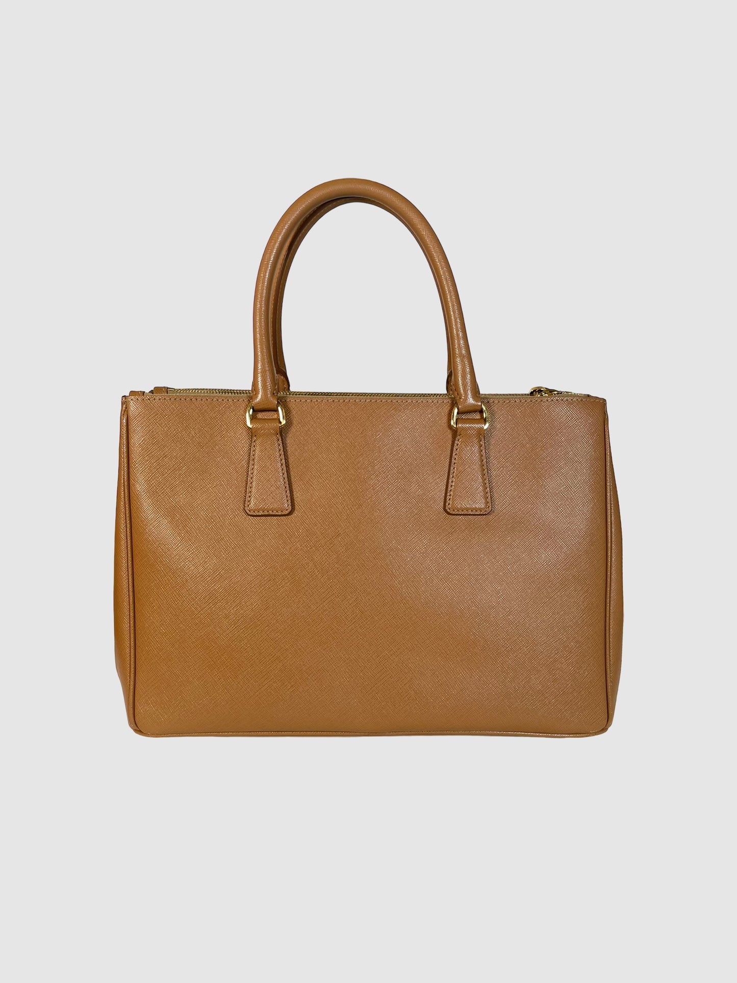 Galleria Double Zip Saffiano Tote