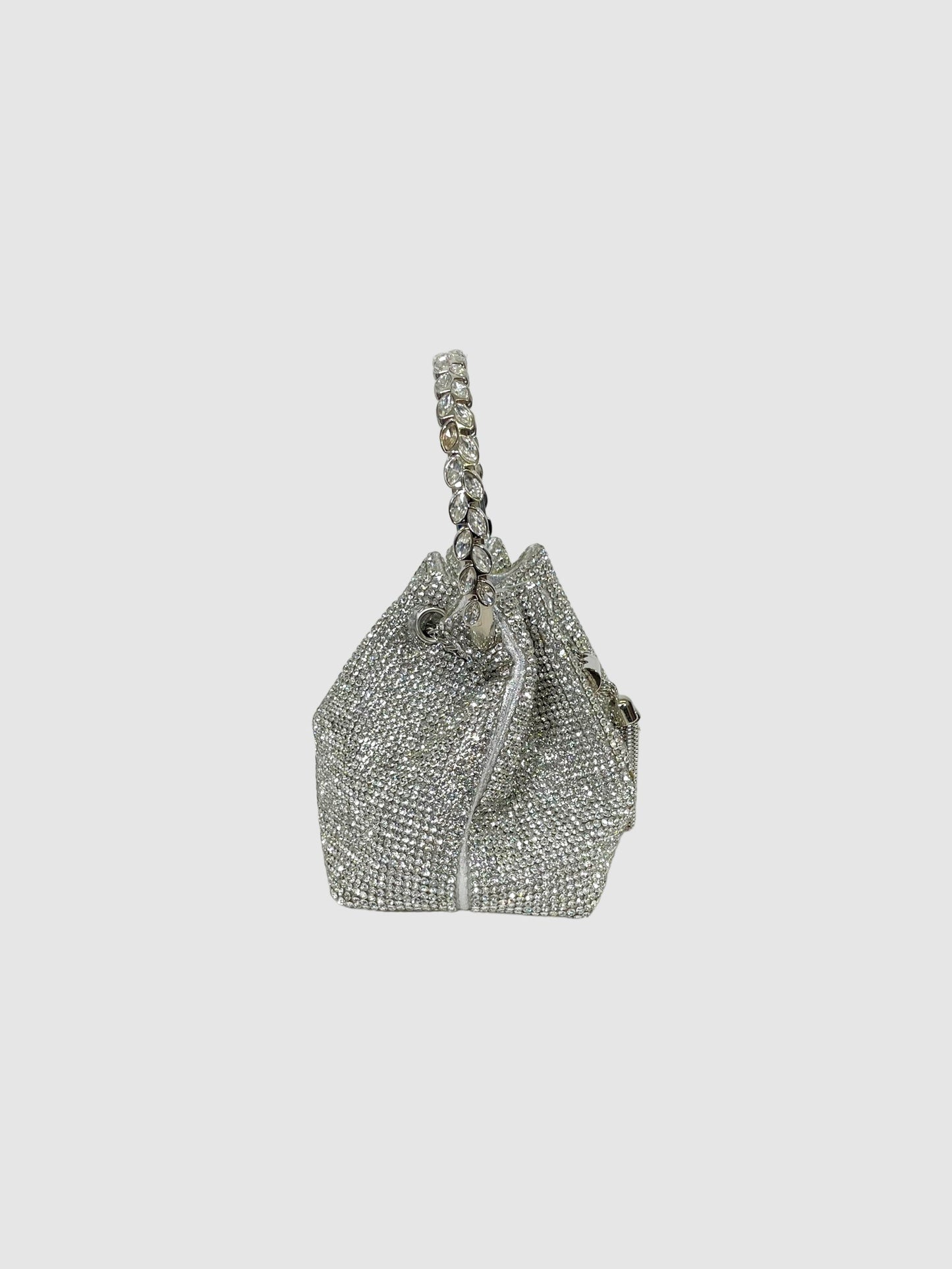 Rhinestone Mini Bucket Bag