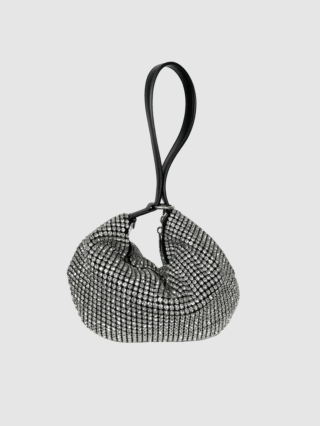 Rhinestone Shoulder Bag with Loop