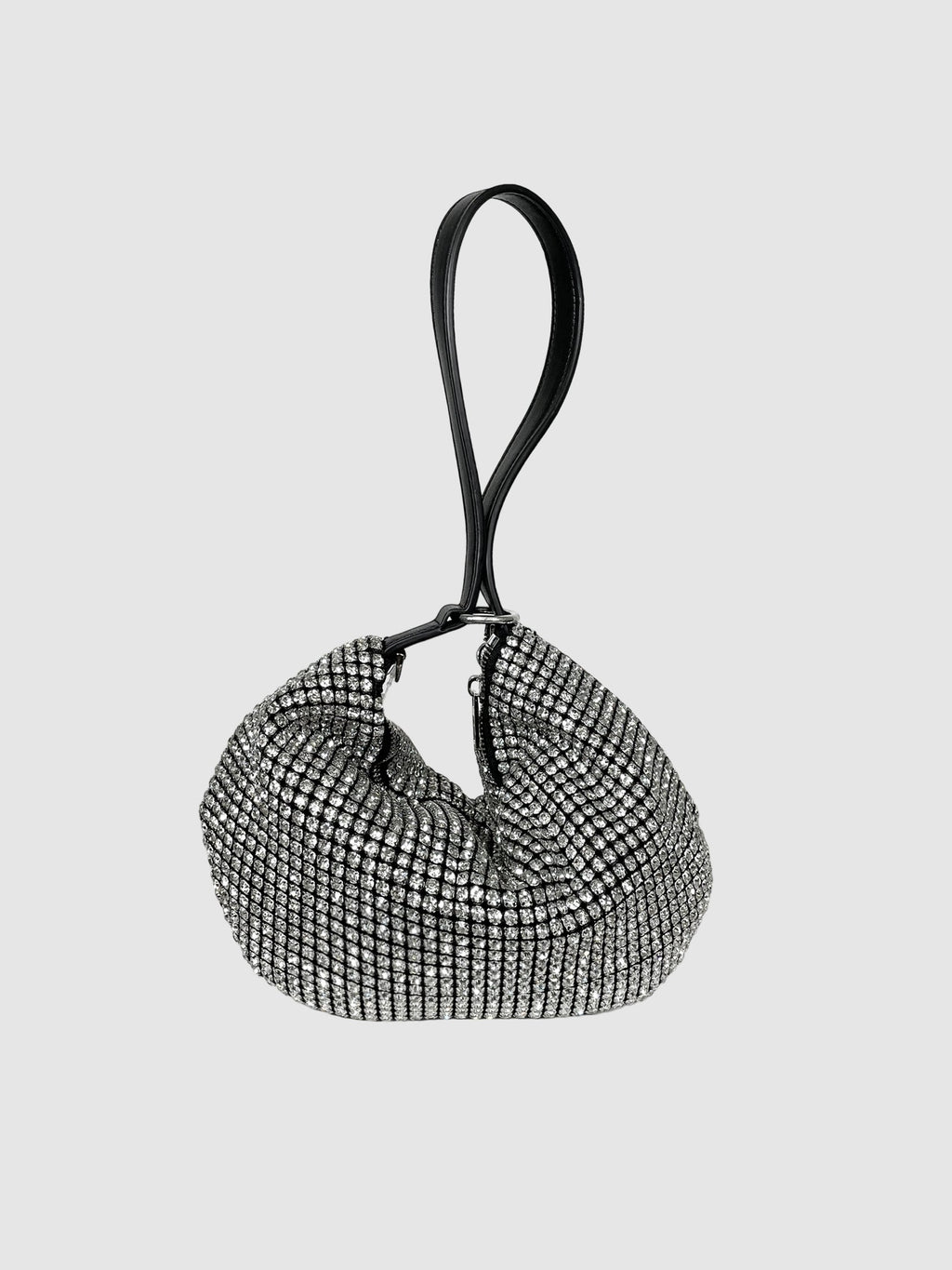 Rhinestone Shoulder Bag with Loop