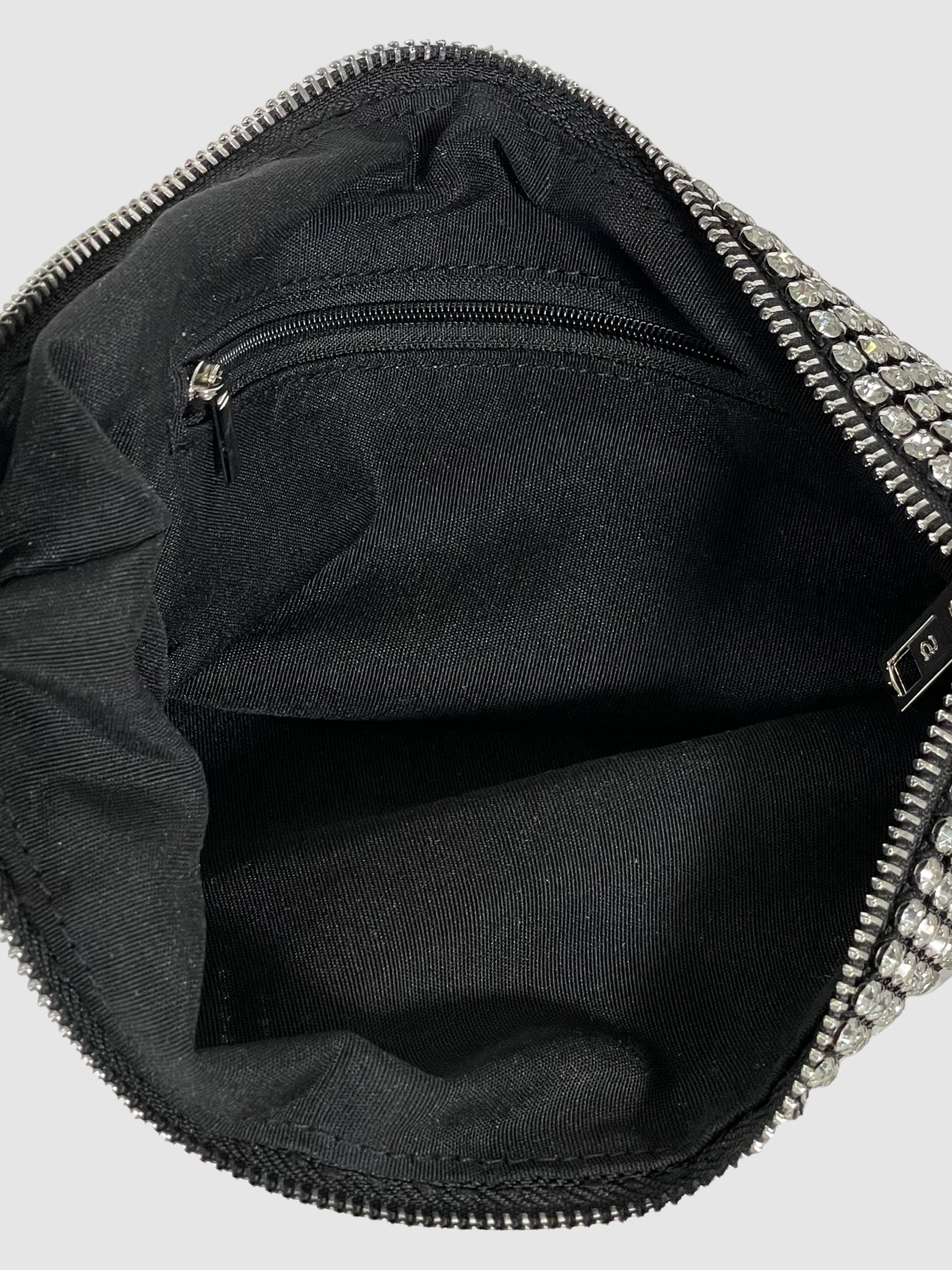 Rhinestone Shoulder Bag with Loop