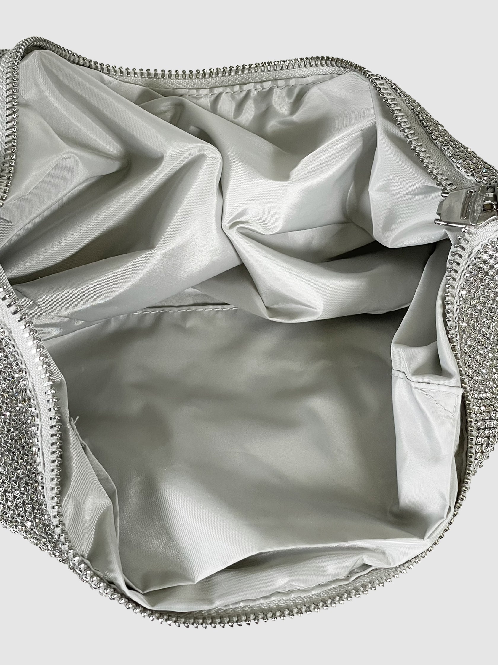 Rhinestone Rectangle Shoulder Bag