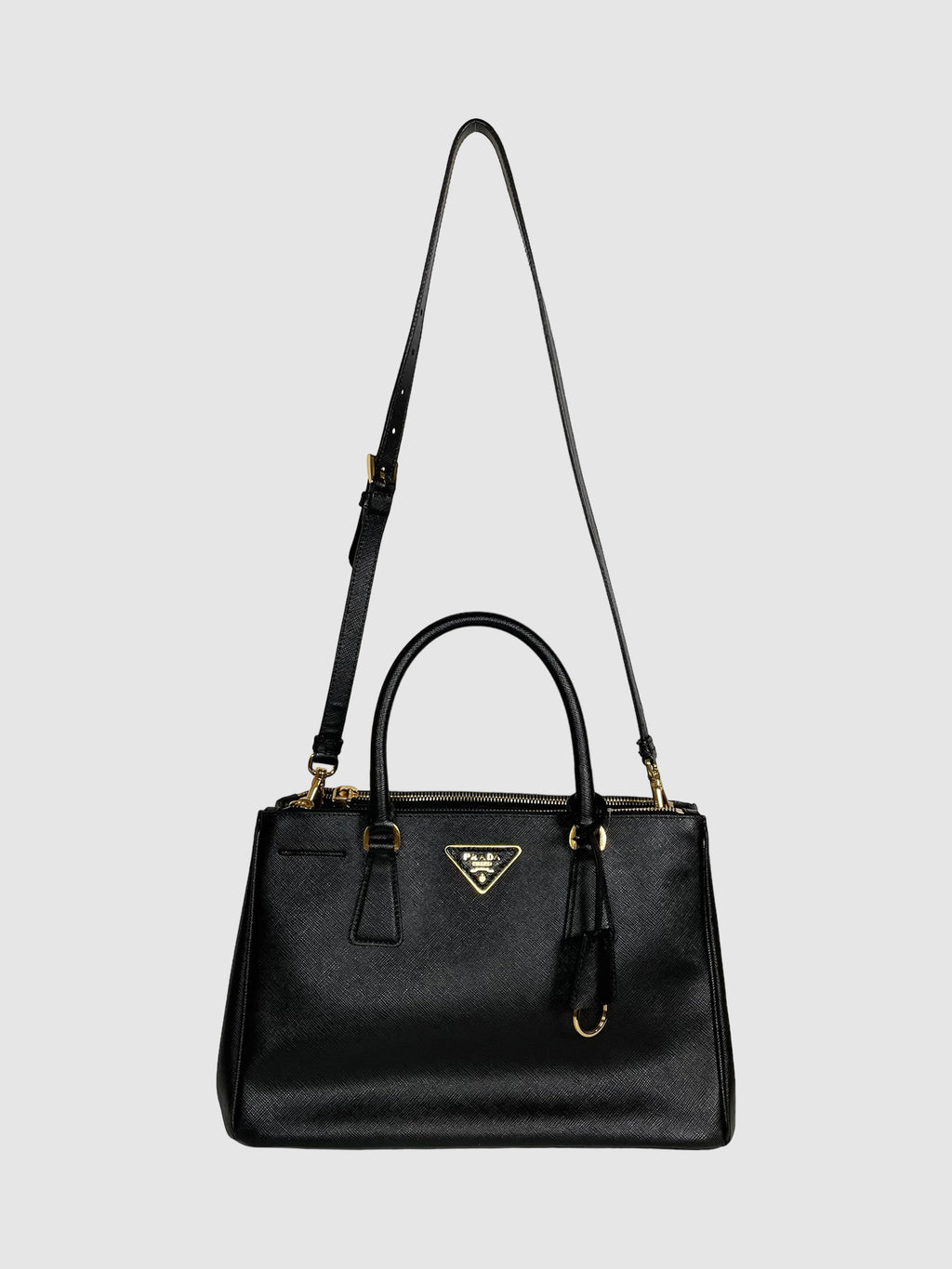 Medium Galleria Double Zip Saffiano Tote