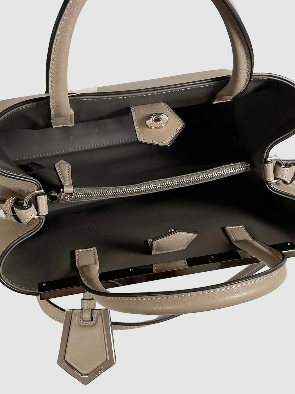 Fendi 2Jours Leather Handbag