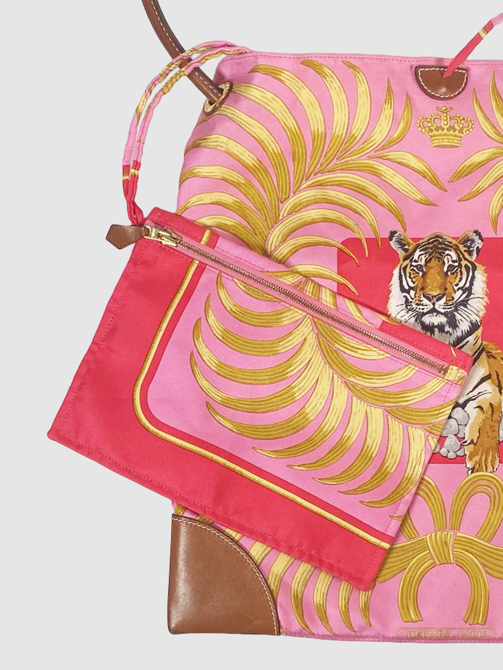 Silk City Tiger Royal Scarf Bag