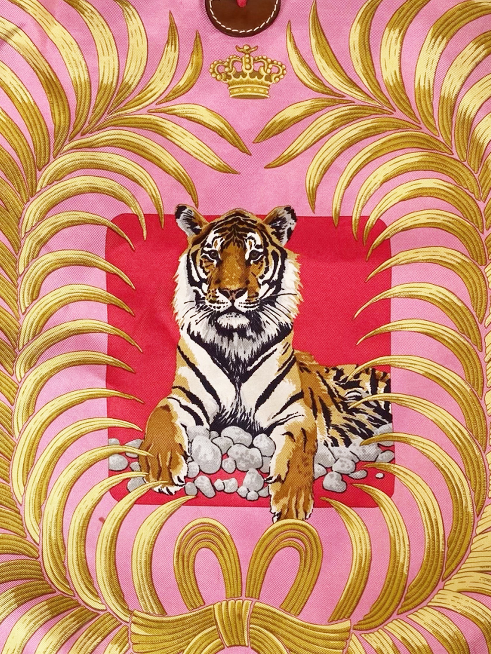 Silk City Tiger Royal Scarf Bag