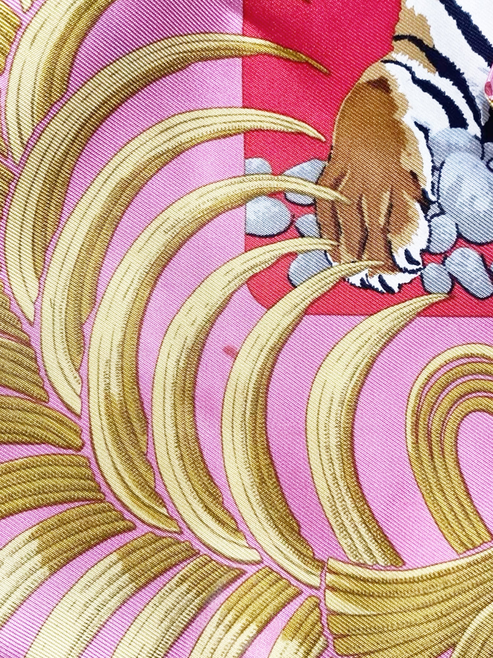 Silk City Tiger Royal Scarf Bag