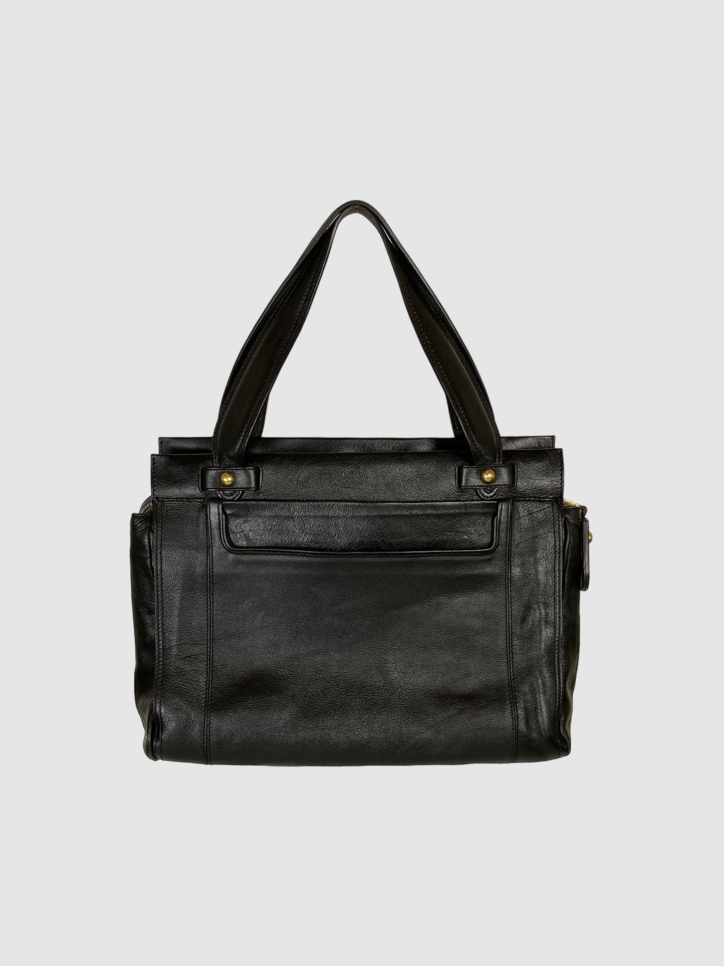 Mulberry Leather Tote Bag