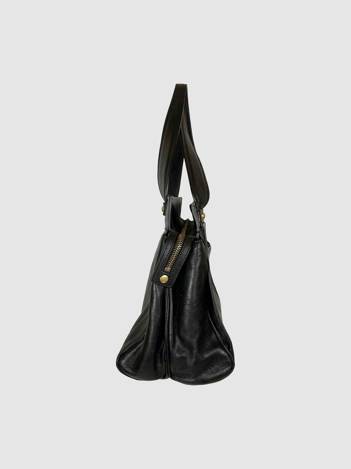 Mulberry Leather Tote Bag