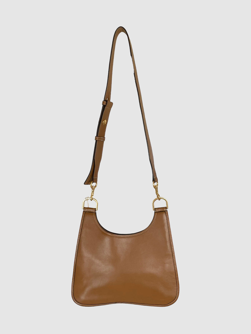 Tory Burch Leather Saddle Bag Crossbody