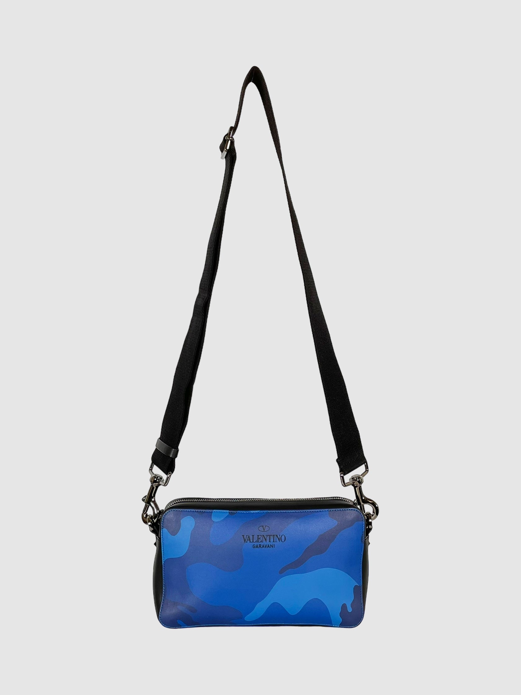 Valentino Camo Print Crossbody Bag