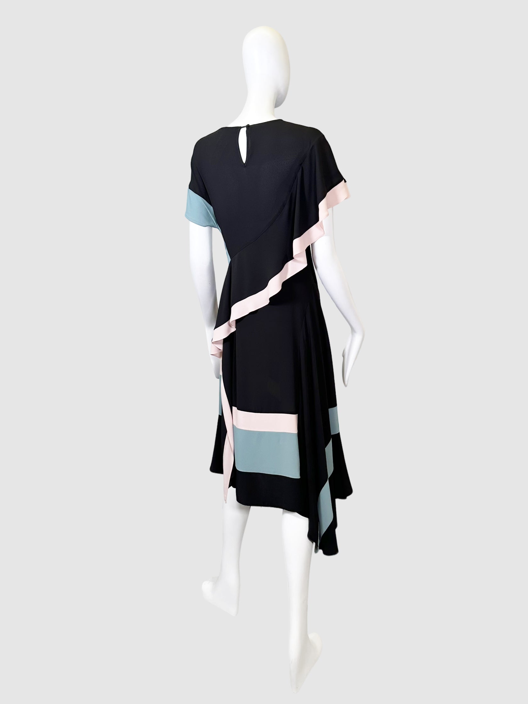 BCBG Maxazria Ruffle Midi Dress - Size 2